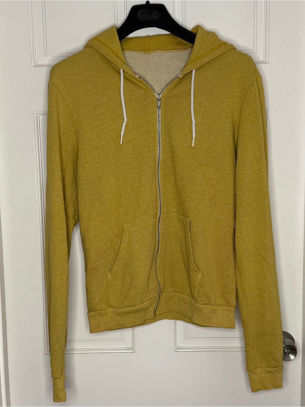 Vintage American Apparel Mustard Zip Hoodie